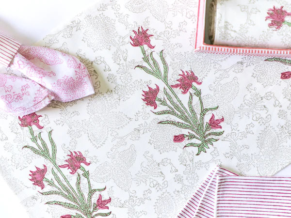 Lily Bloom Table Linen Gift Box cotton
