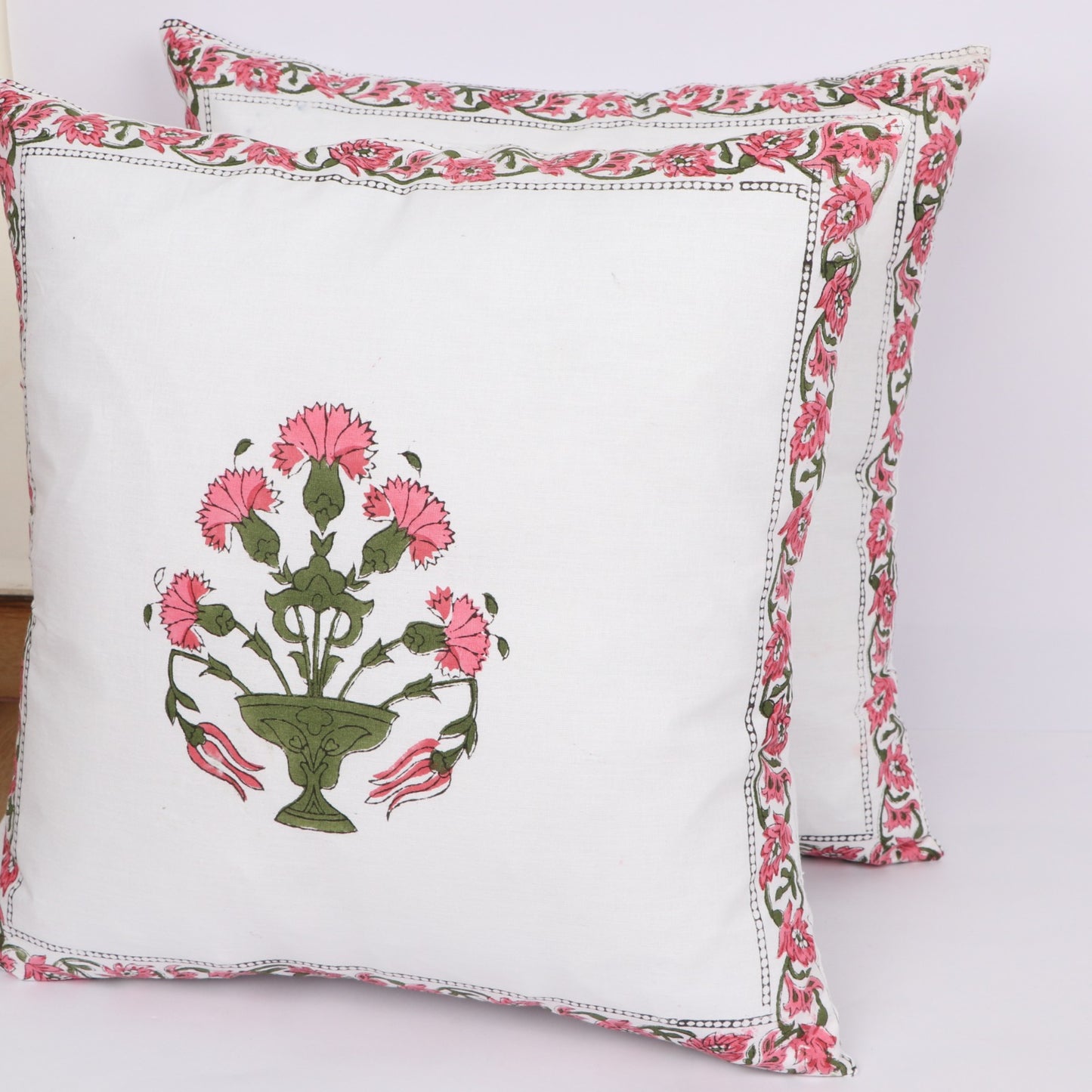 Block Boota Cotton Cushion Cover (set of two)