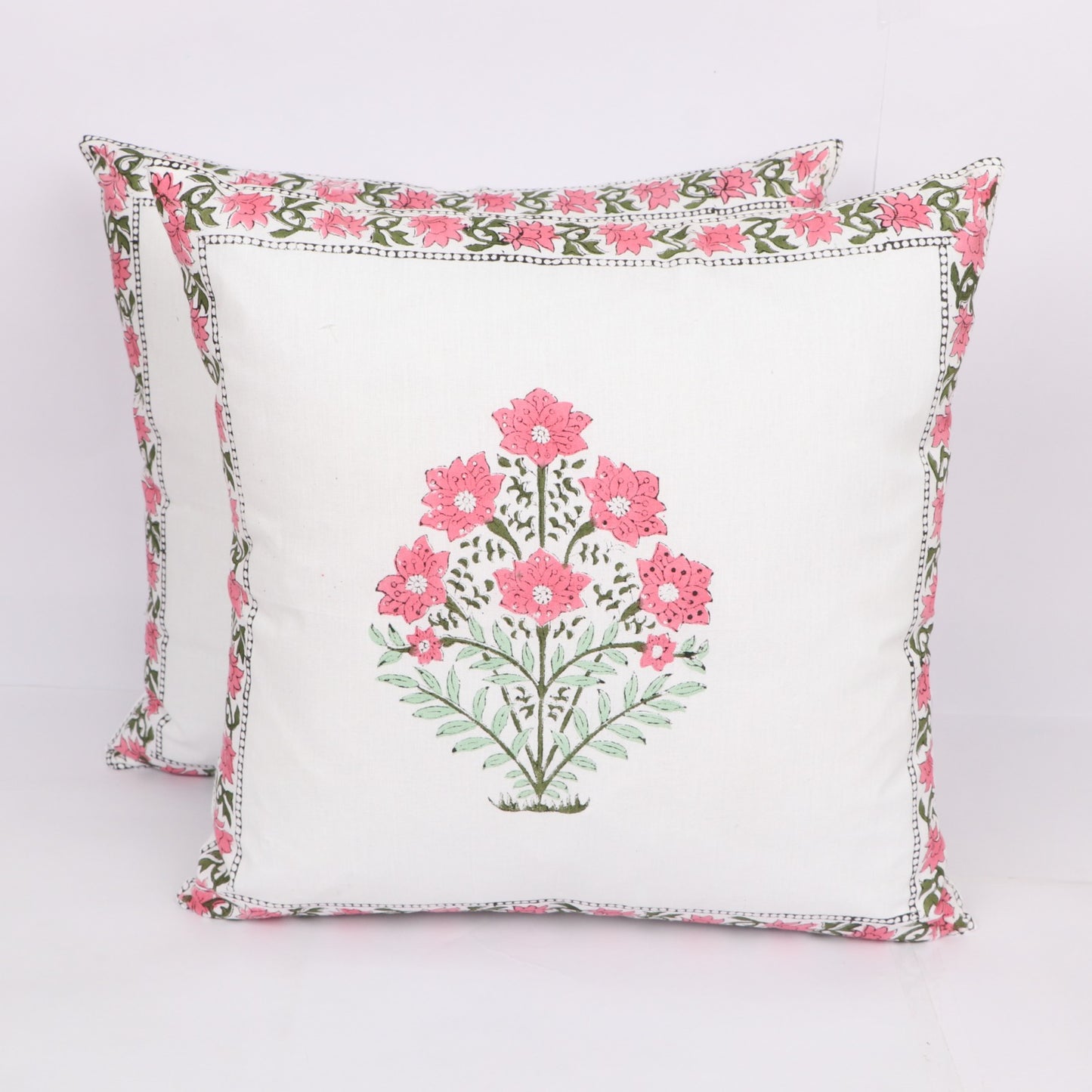 Block Boota Cotton Cushion Cover (set of two)