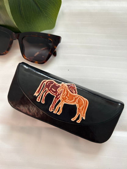 Stallion Sunglasses Case - Leather