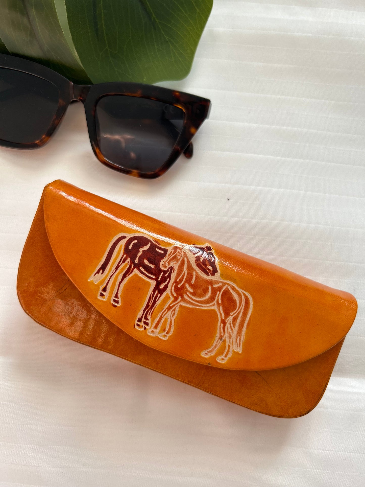 Stallion Sunglasses Case - Leather
