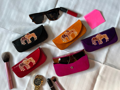 Stallion Sunglasses Case - Leather
