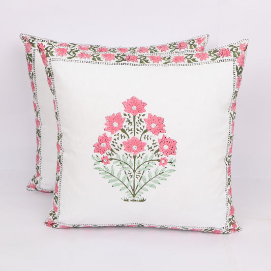 HandBlock Boota Cushion Covers Set (16" x 16")