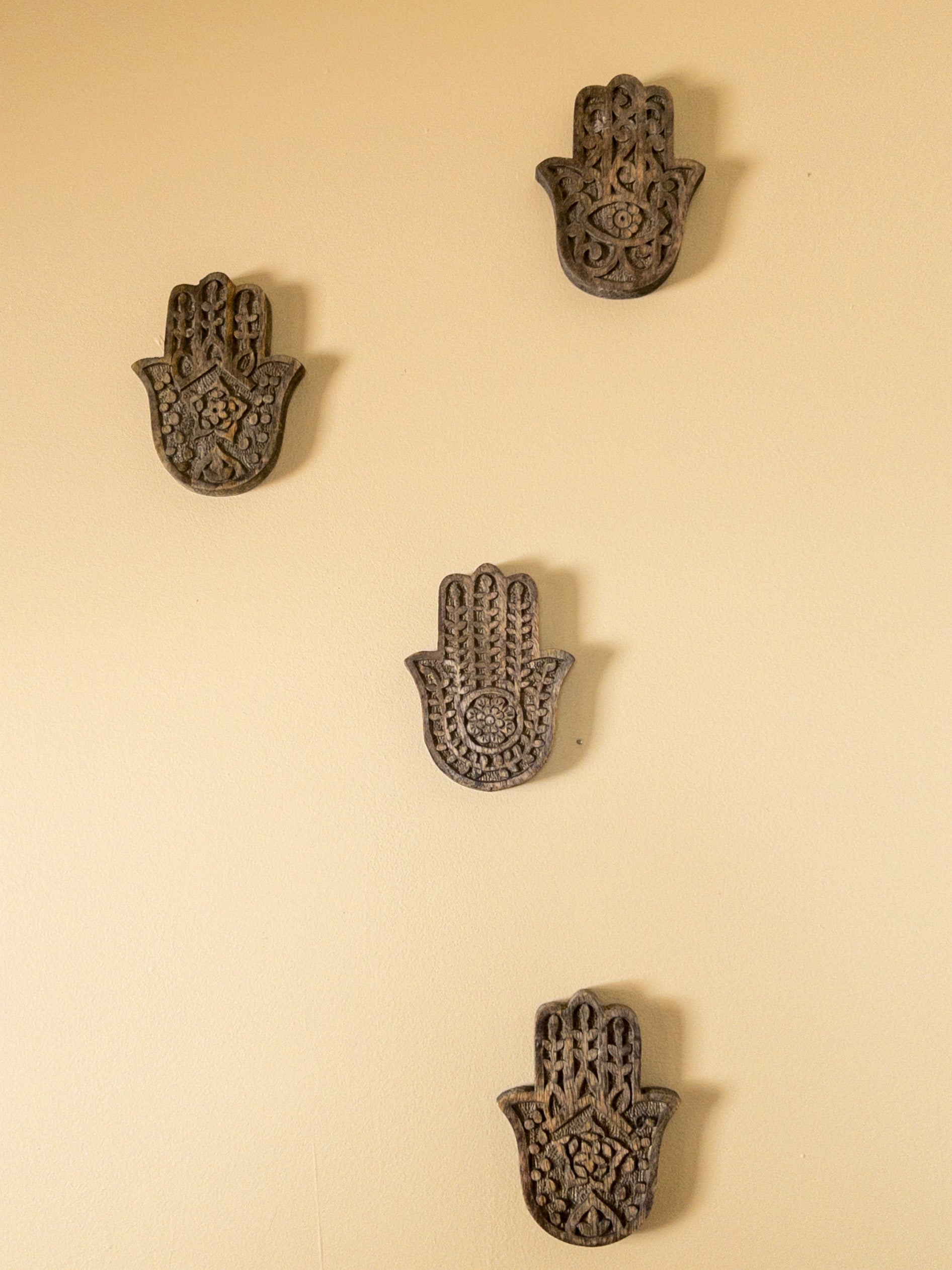 Hamsa Hand  wood (Wall Installation)